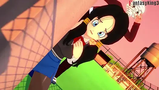 Android 18 mag, dass Videl ihr beim ficken beobachtet Gohan - DragonBall Zex Serie