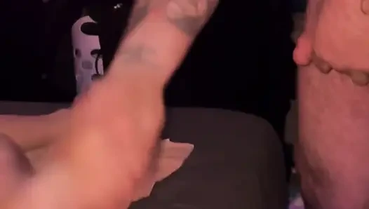 Cum on redhead stepsisters soles