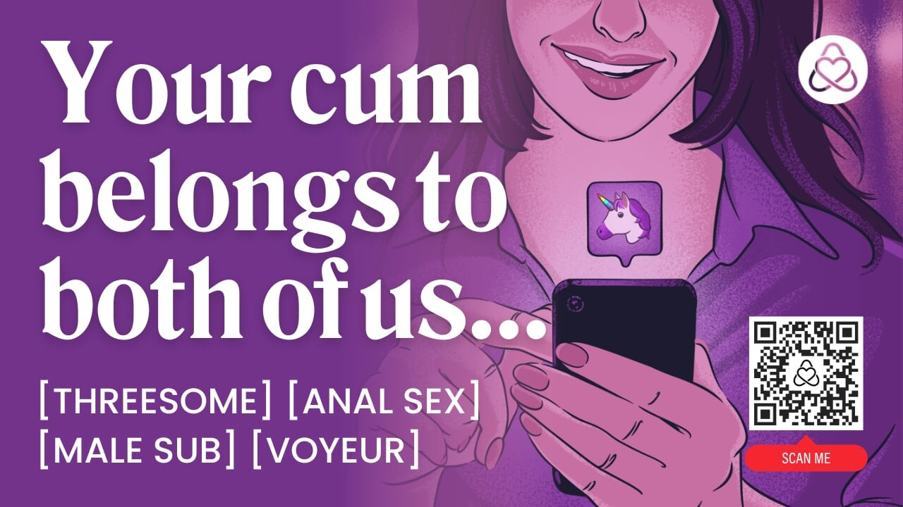 ASMr audio porno: trio bisessuale FFM in una relazione aperta - sesso anale, & orale - storia audio erotica