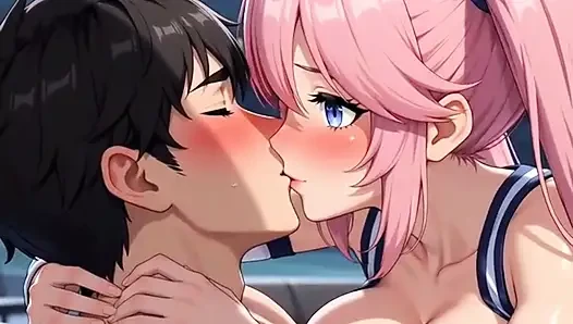 Nach dem großen spiel sexy college-cheerleaderin geben fick-belohnung, um kapitän-animation