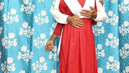 Indian School Girl Rad uniform tight pussy fuck