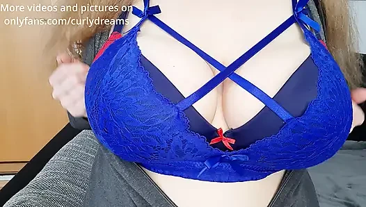 Curly_Dreams Put on a nylon and jerk off your cock - So horny big tits