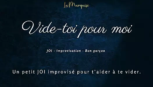 [French Audio Porn] Little JOI to empty you, like a good boy