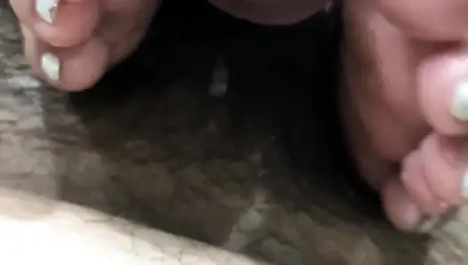 Acoletteyyy soft taban toepad'ler onu hızlı boşalttı