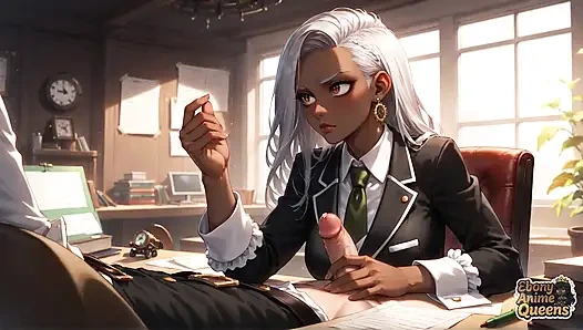 Sinnliche ebenholz-Konformität und dunkel süße büro-dominanz!