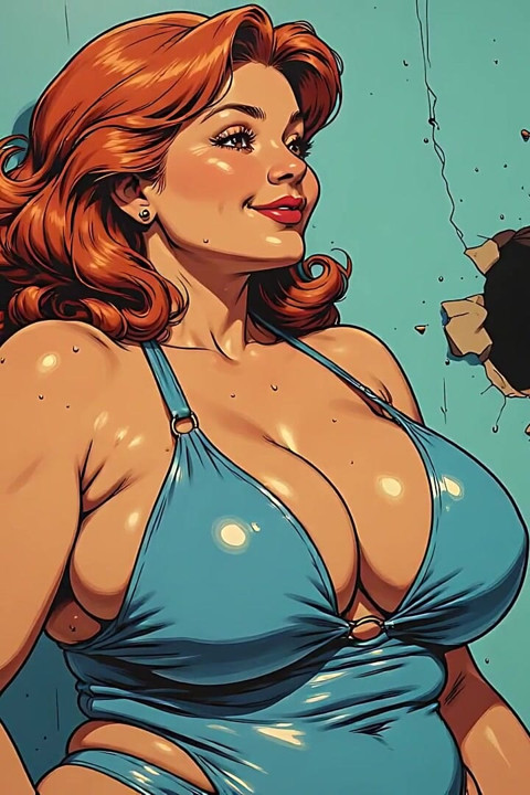 Curvy Women Swimsuit Art