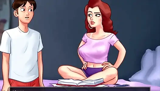 Summertime Saga - Johannes fucked Odette, Johannes fucked Maria, Eva had her baby