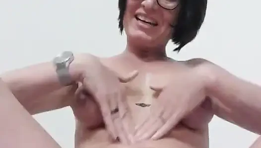 Julie Oils Herself and Squirts
