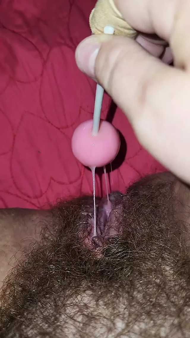 Fucking My Cunt With A Sucker.