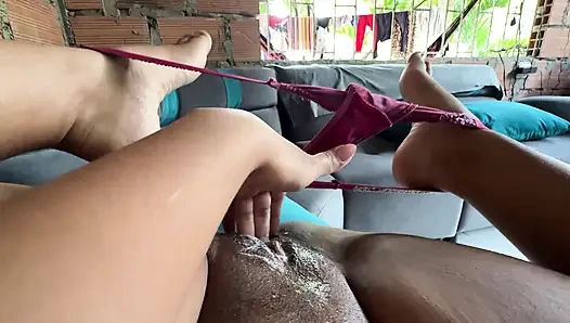 I take advantage of the fact that my parents are not at home to masturbate thinking about my followers