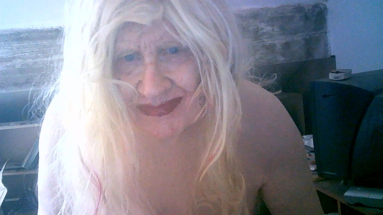 Sissy slag Sarah Fuckpig Millward exposed, without makeup apart from lipstick, or female clothes.
