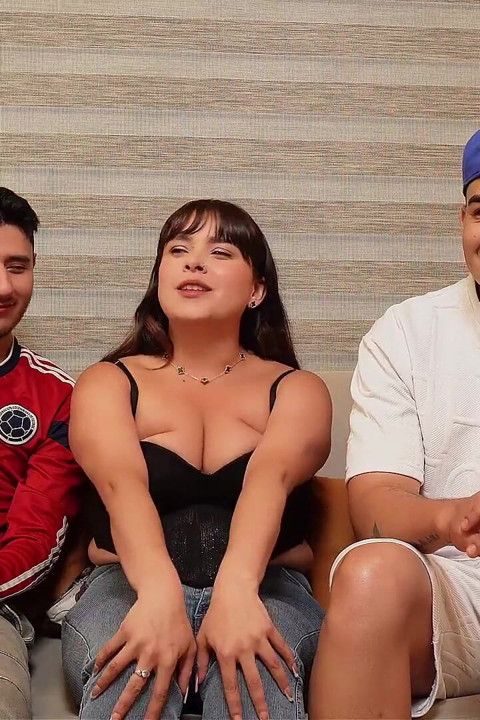 Incredible! My First Porn Casting with Two Cocks Very Full of Milk