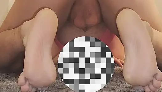 Slut getting fucked by a huge dildo and her mistress.