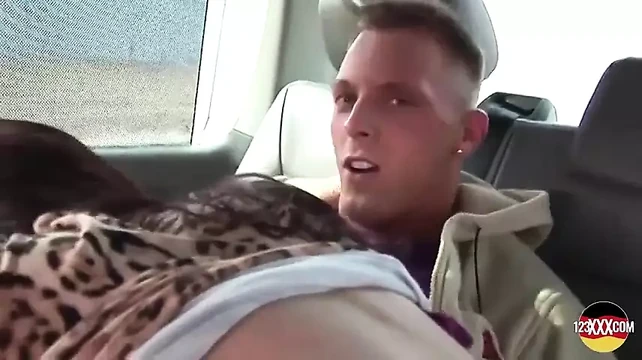Sexy German Chick Getting Her Round and Fat Ass Sprayed with Cum