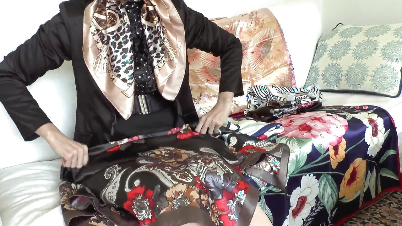 Satin Scarf Day! Cum All Over My Satin Scarf, Lady Victoria Valente