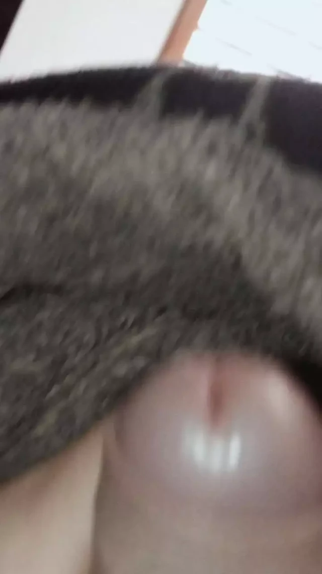 masturbating with my big cock full of milk
