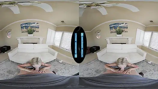 LETHAL HARDCORE VR - Cute, Newly Single Spinner EMMA ROSE Rebounds On Your Cock