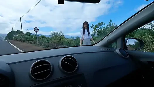 Cheating BF on back seats in Mr. Pussylicking car