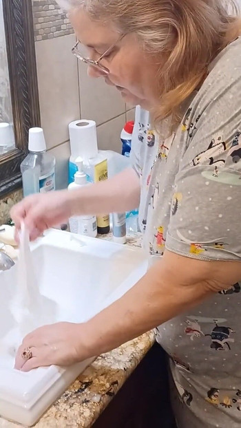 Washing My White Granny Panties for Client!