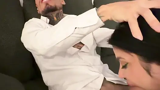 Doubleblowjob with My Friend Luiza Marcato