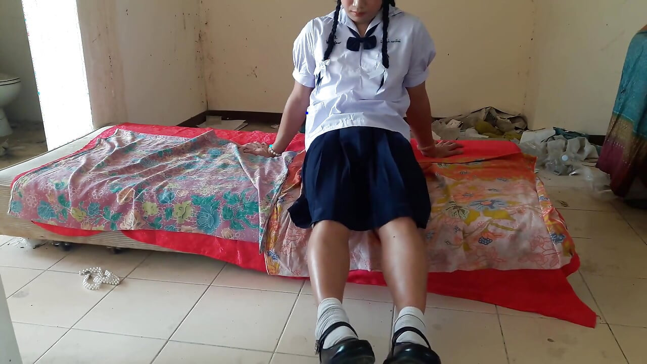 Thai student ladyboy show