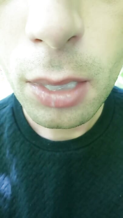 Showing Cum Load in Mouth and Swallowing - Solo Cum Play After Getting Cum in Mouth