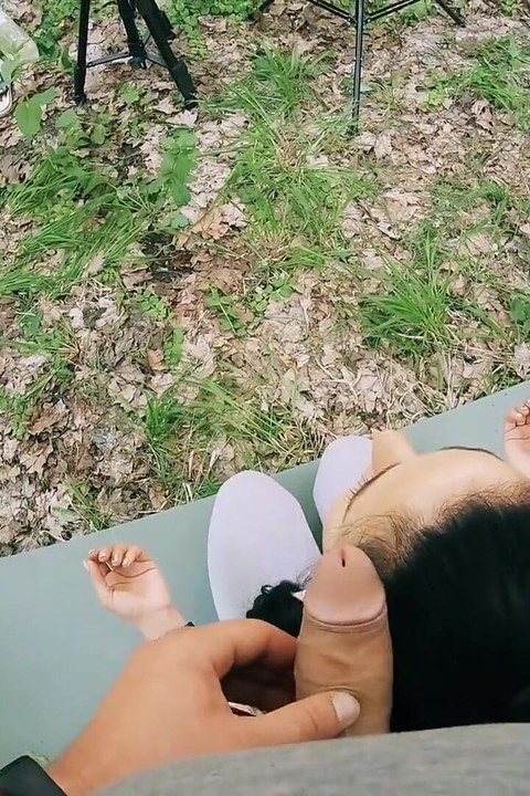 Backstage with Black Lynn - POV Free Use Outdoor Massive Facial (freeuse Video)