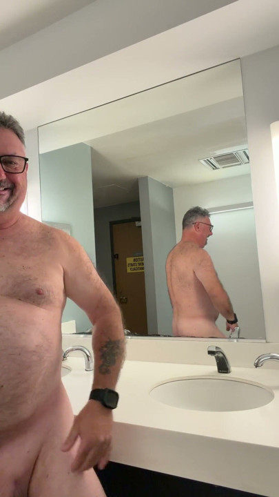 Luvbennude Has Some Fun in a Public Bathroom | Clip 1