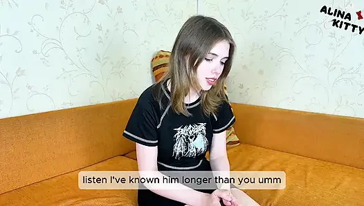 Alt mädchen kam, nachdem sie betrogen hatte, um sich gut zu machen - gab ihr harten sex und gesichtsbesamung