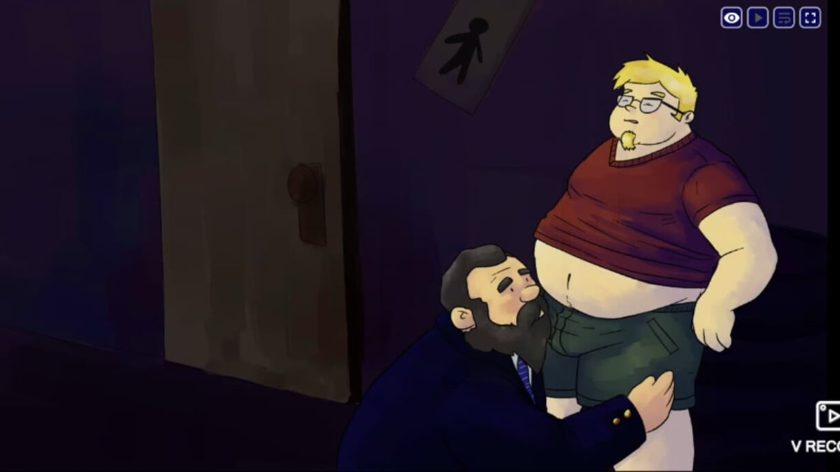 My chubby lord fucks fat straight guy in the restaurant.