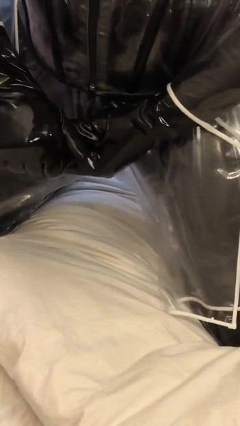 Must-see moment from "Transparent PVC Plastic Fetish Masturbation"