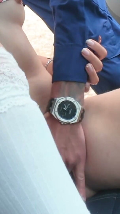 Filming a Stranger Finger Fuck My Wife in Public! Hot Wife Sharing cuckold Taboo! | Clip 1