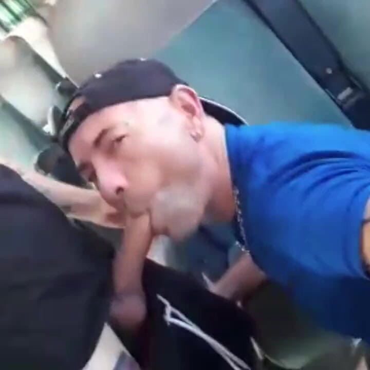 Fucked bareback in a train by straight