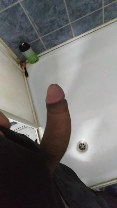 Peeing in shower