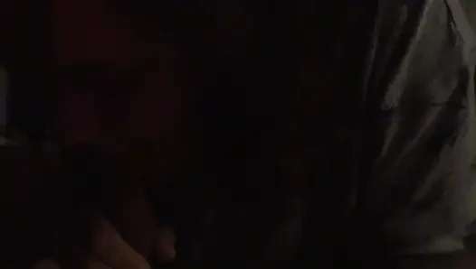 Wife giving me a blowjob. We where testing out a new 4k camera