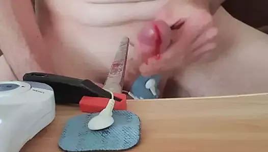 young gay electro sounding with heavy cumshot