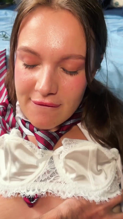 I'm doing my schoolgirl stepsister's homework. Now I can fuck her whenever I want. | Clip 2