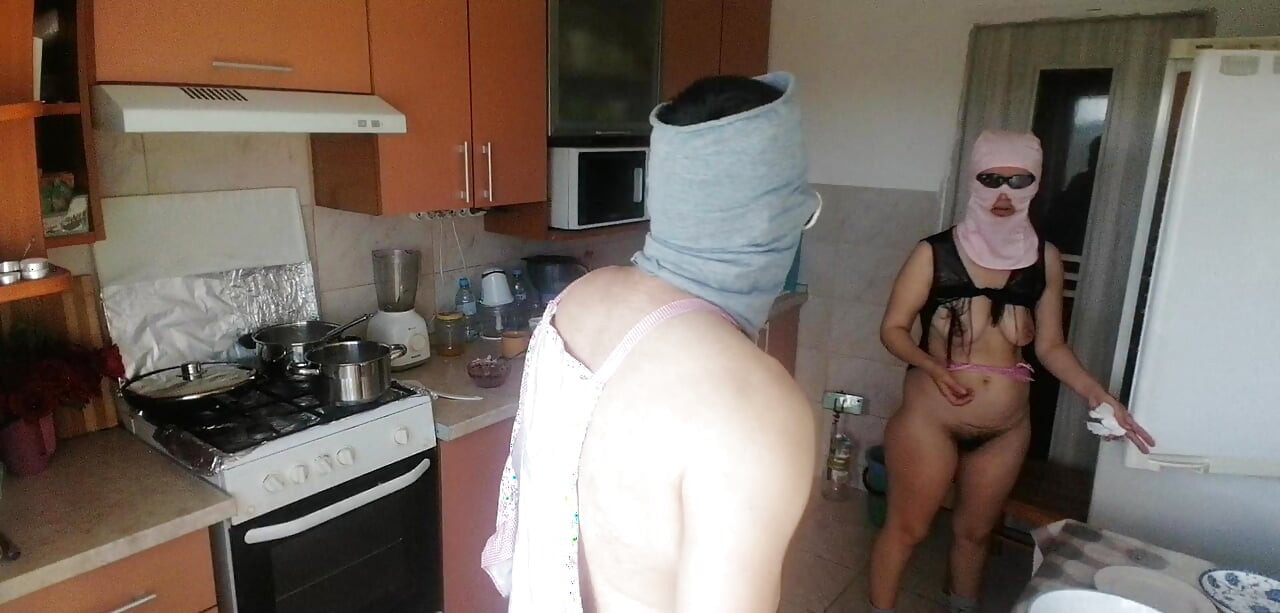 Amateur couple having crazy sex in the bedroom.