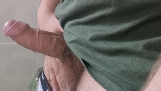 Alpha Military jerk off while smoking