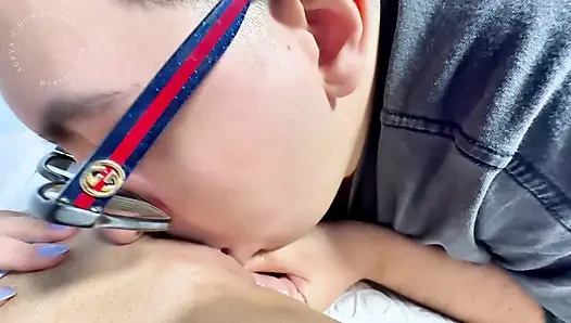 Female POV - my step-sister's friend eats my pussy until I can't take it anymore