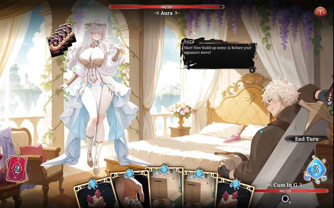 Aura 2 Lust of the gods Hentai Spiel Ep.1 Stripping sexkampf mit meiner GÃ¶ttin-EHEFRAU!