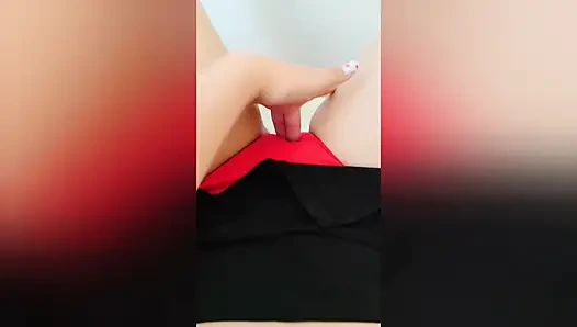 Hot beauty with big breasts hasn't had sex for a long time and so she couldn't stand it and brought herself to orgasm