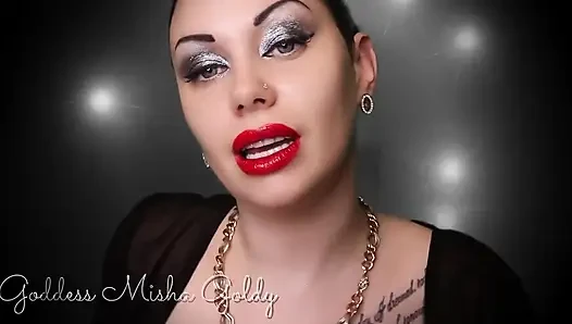Cum on your silly face while staring at my full juice red lips! JOI