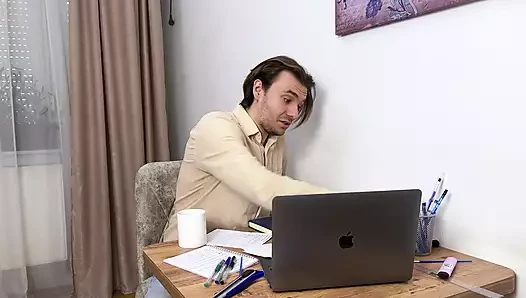 Boss Lady Krista Makes One of Her Employees Eat Her Pussy