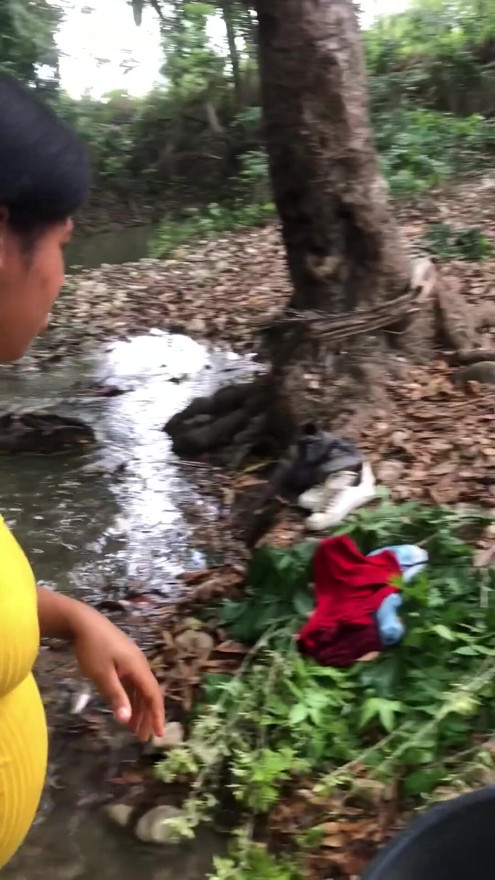 Pervert records me and touches me while I wash my clothes in the river | Clip 3