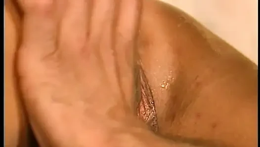 Blonde Beauty Gets a Hot Load Blown on Her After Getting Her Ass Stretched