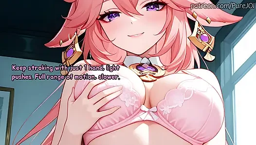 Pass 5 interviews with Genshin Impact girls to get a job (Sex JOI)