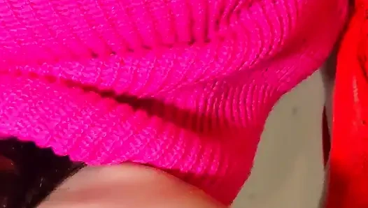 Gırtlağına kadar dildo İlk kör randevumda nasıl yarak emeceğim provası yapıyorum