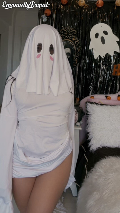 HOT HALLOWEEN Sexy Female Phantom EMANUELLY RAQUEL POV BLOWJOB
