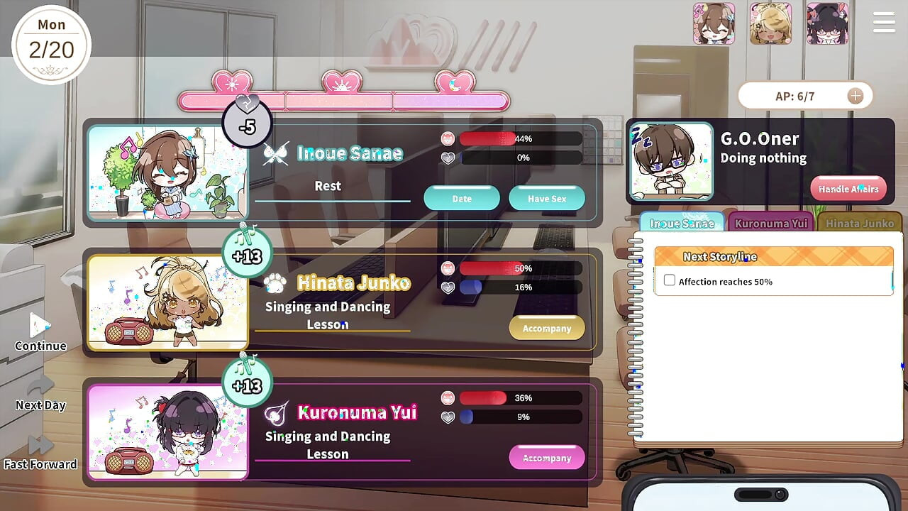 4 V- amante Yui lo frota. ¡Nuestro mc entra y ve a Yui masturbándose!